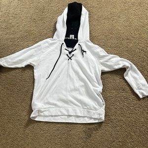 Pink fleece hoodie